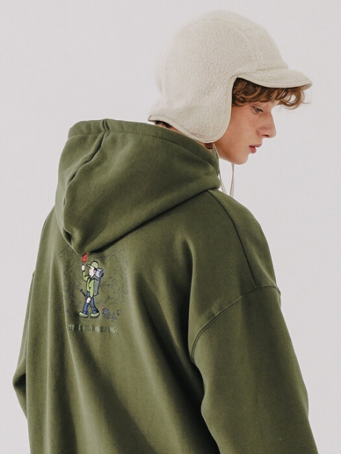 wv project baltimore anorak green zip up jacket